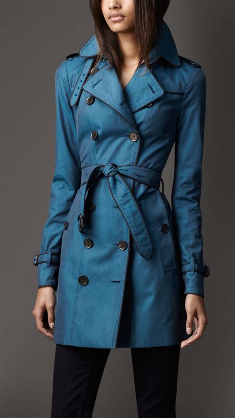 burberry blue label trench coat|burberry trench coat clearance.